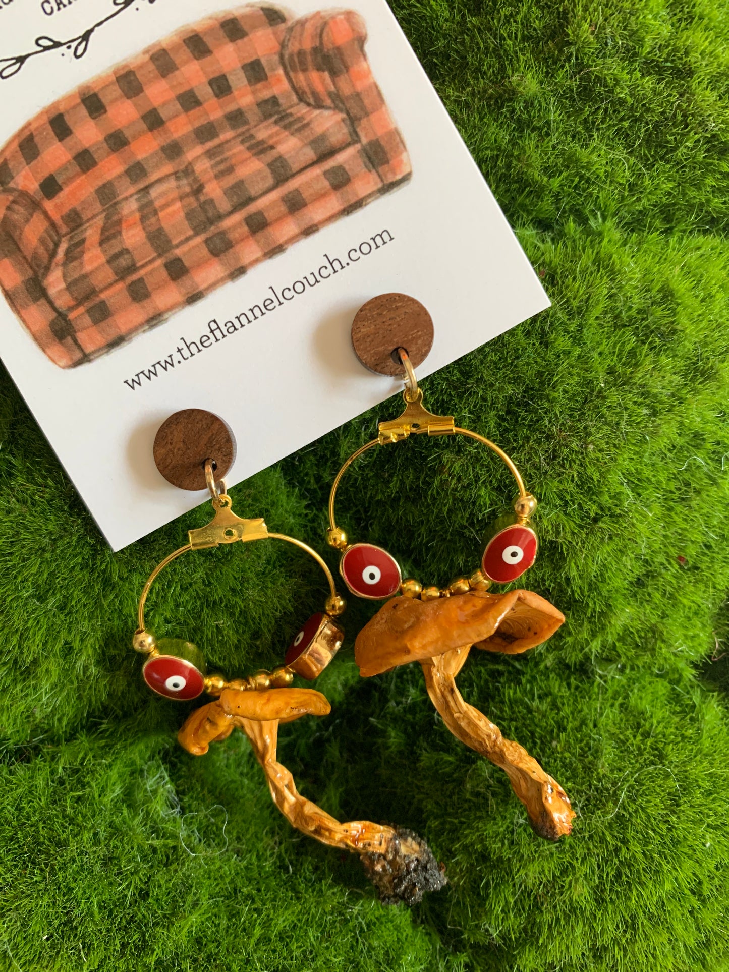 Wild Ontario Mushrooms Earrings