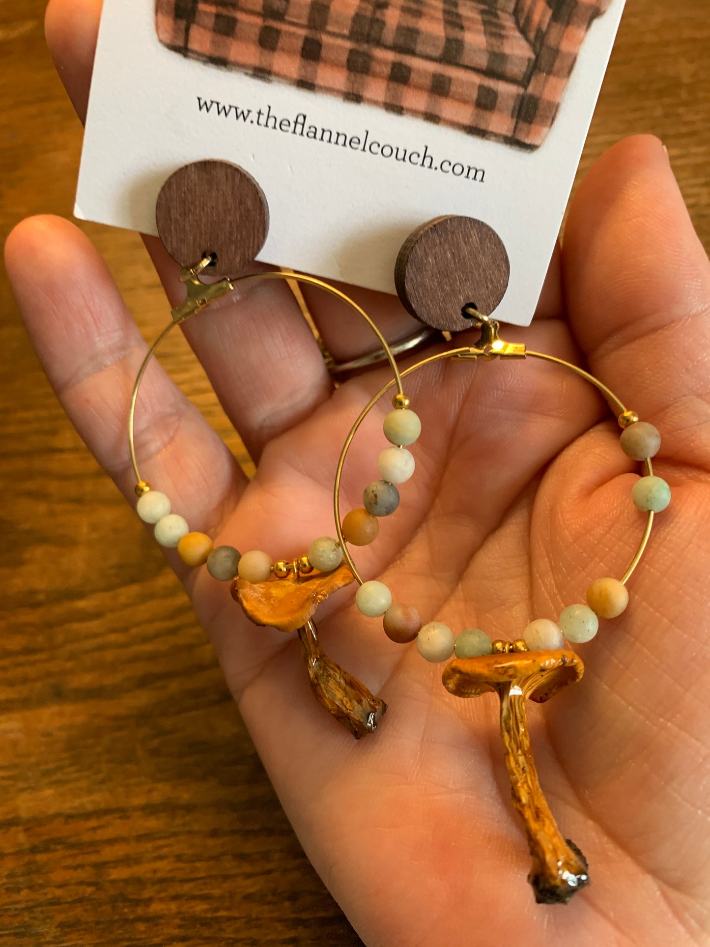 Wild Ontario Mushrooms Earrings