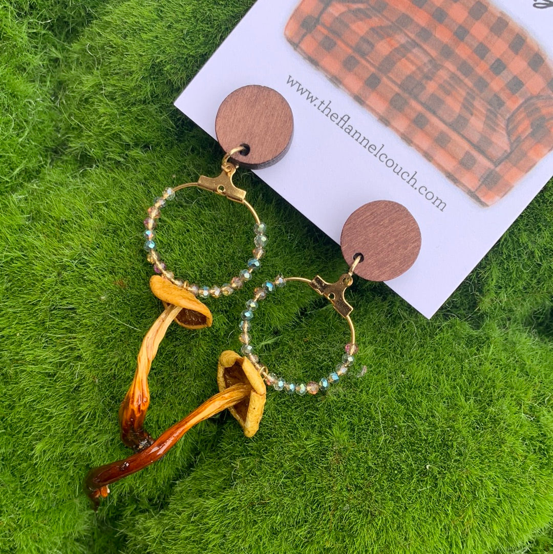 Wild Ontario Mushrooms Earrings